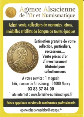 Agence Alsacienne de l'Or et Numismatique, Nancy - Photo 2