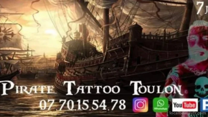 Pirate tattoo, Toulon - Photo 2